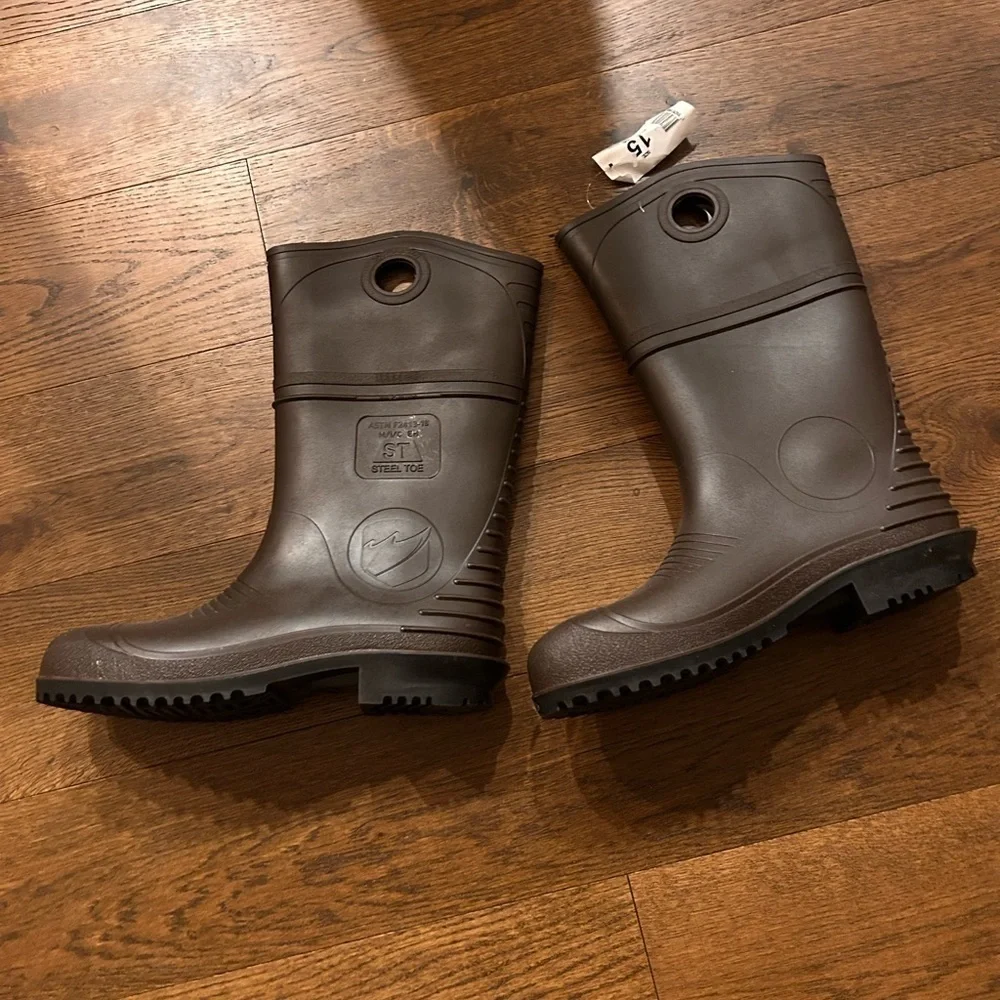NWT Dunlop Durapro XCP Chemical Resistant Superpoly Steel Toe Boots  SIZE 15